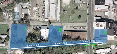 Google Earth view of total space Google Earth view of total space