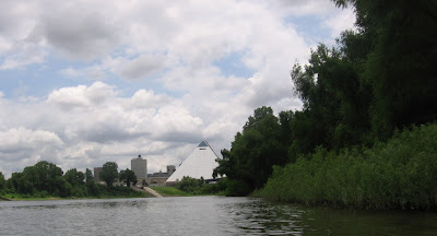 Pyramid as seen from the Wolf River Harbor, Memphis Pyramid as seen from the Wolf River Harbor, Memphis