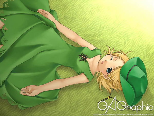 Anime Green Dress