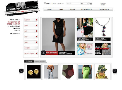 Smashing Darling indie marketplace website @ Dream Sequins
