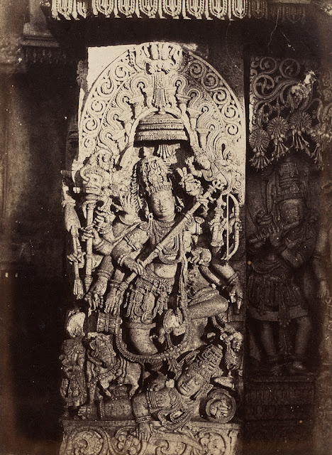 Figure+of+Durga+at+Halebid+in+Karnataka+-+1856