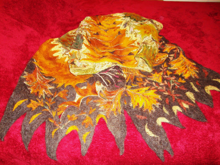 "Autumn" Scarf made from wool US $250 Sold