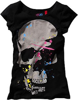 blusa estilo rock