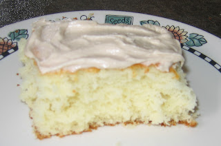 Gâteau blanc & glaçage à l'érable