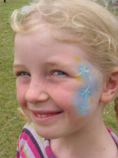 My little lovely with her face painted
