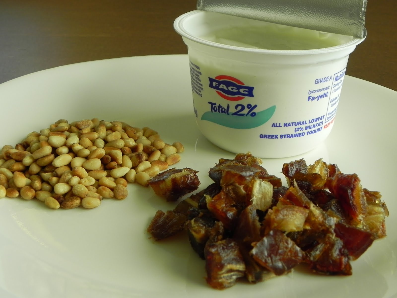 Garcon de Croissant Greek Yogurt with Honey, Dates, and Nuts