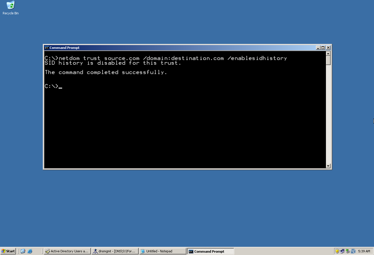 AD Shot Gyan SID History & SID Filtering