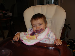 Addy loves blueberries