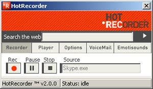 HotRecorder - snimajte razgovore na Skype, GoogleTalk, Yahoo! Messenger HotRecorder - snimajte razgovore na Skype, GoogleTalk, Yahoo! Messenger