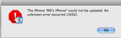 Error 1602 1601 iTunes iPod Touch iPhone Error 1602 1601 iTunes iPod Touch iPhone