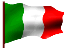 bandera italiana ondeando