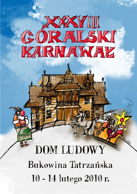 XXXVIII Karnawał Góralski 2010 Bukowina Tatrzańska plakat