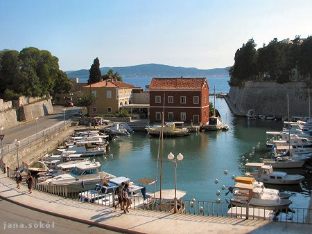Zadar Zatoka Przystań morska Zadar Morze