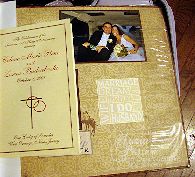 I was able to secure the wedding brochure into the last page into the spine I was able to secure the wedding brochure into the last page into the spine
