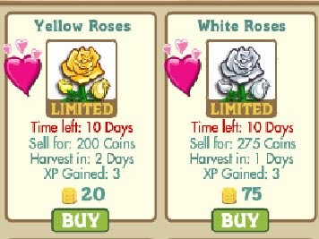 Farmville : Valentine Days Gift: Limited Edition Roses