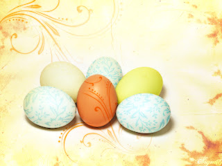 Designed Easter Colorful eggs with red and yellow white colors beautiful photo free download Christian and Jesus Christ pictures and powerpoint templates