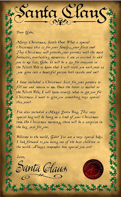 Santa Claus letter for family and peace hot wallpaper