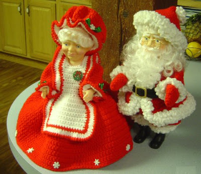 Beautiful Christmas Santa and wife dolls hot picture