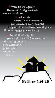 Beautifully designed Matthew 5: 14-16 verse You are the light of the world hot picture
