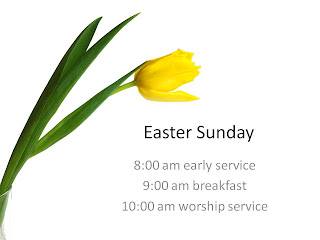 Easter sunday invitation with Yellow flower hot picture