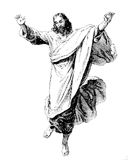 Jesus dancing drawing art black and white photo