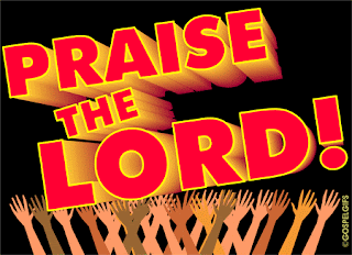 Praise The Lord words with risen worship hands hq(hd) wallpaper