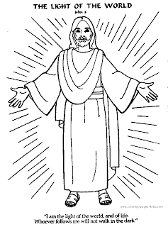 The Light of the world and lighting around the Jesus with message I am the light of the world, and of life. Whoever follows me will not walk in the dark sketch hq(hd) coloring page wallpaper