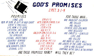 Gods' promises chart with verses about love,  long life, eternal life, children, heaven and earth photo gallery