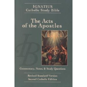 IGNATIUS catholic study bible The Acts of the Apostles commentary, notes and study questions Christian religious book cover page gallery