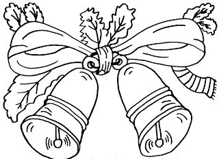 printable Christmas bells decorations coloring page for children free gallery to download