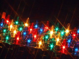 Beautiful Christmas lighting bulbs in the outdoor of the house with red yellow and green glow lighting hd(hq) Christian Christmas free desktop background wallpaper download