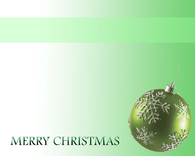 Christmas balls(baubles) and ornaments decorated in green background picture for PPT templates for power point presentation for Christians download for free