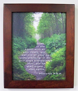 Beautiful photo frame of Proverbs 3:5-6 bible verse nature image free download Christian pictures