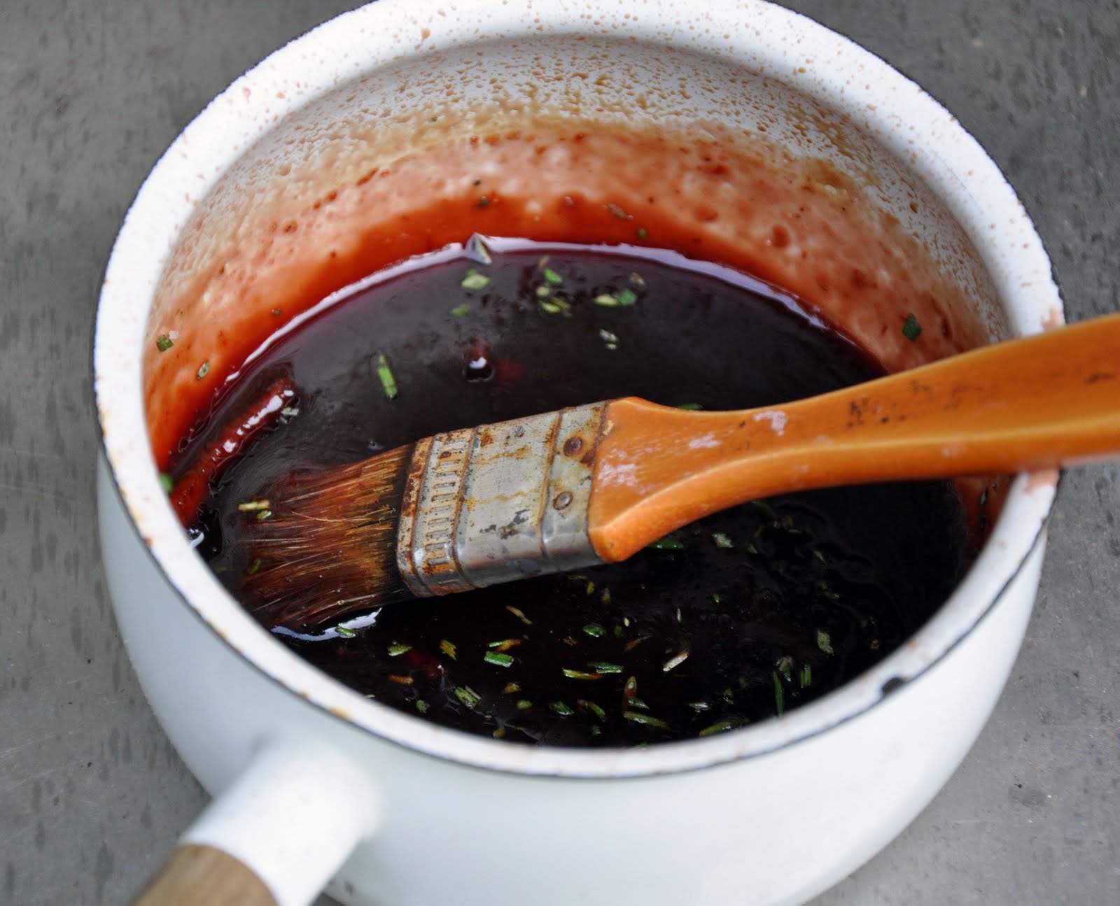 My Carolina Kitchen Grilled pork tenderloin with pomegranate reduction