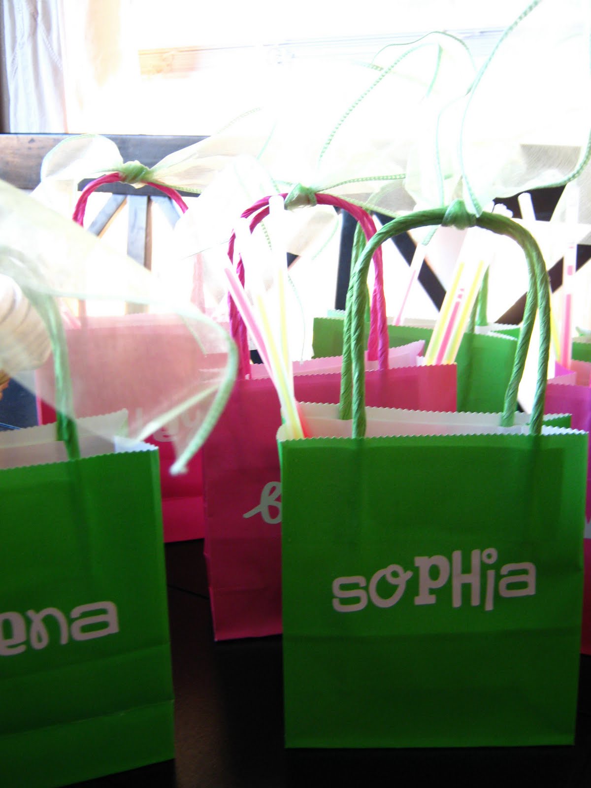 Ginger Snap Crafts Goody bag names.