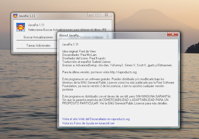 Foto 0 en  - JavaRA; verifica, actualiza y limpia versiones anteriores de Java