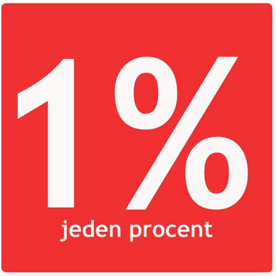 1% jeden procent opp podatek