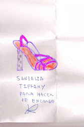 Sandalia Tiffany para hacer de encargo.