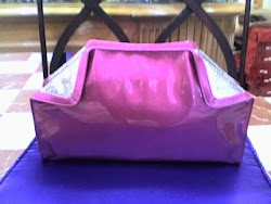 Bolso Tiffany rosa y plata.Lo nuevo .Año 2009