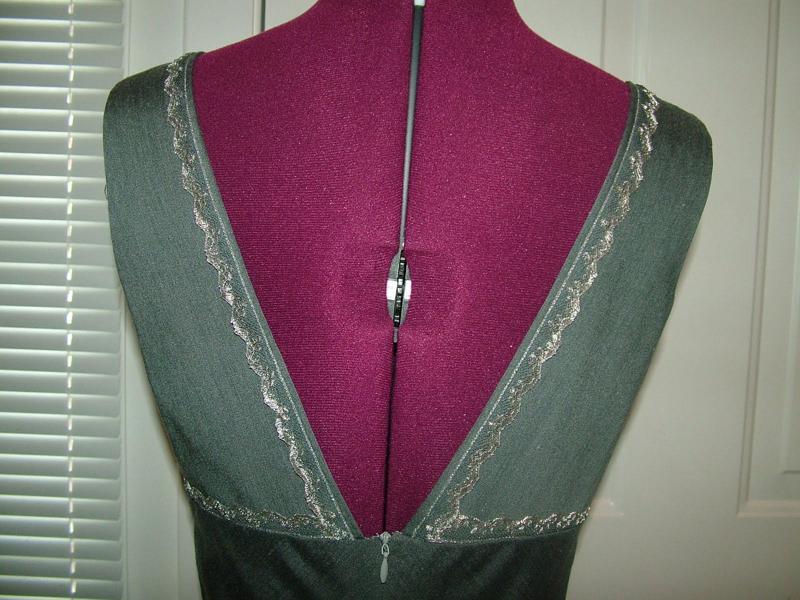 Sew Beautiful Blog Amelia's Silver Lace Dress