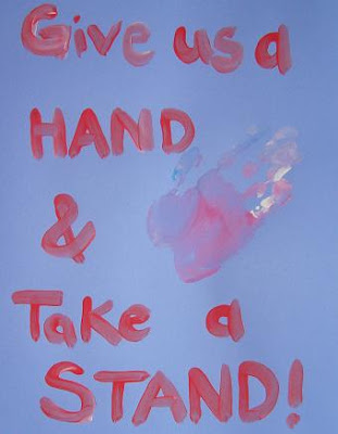 Give us a hand and take a stand!