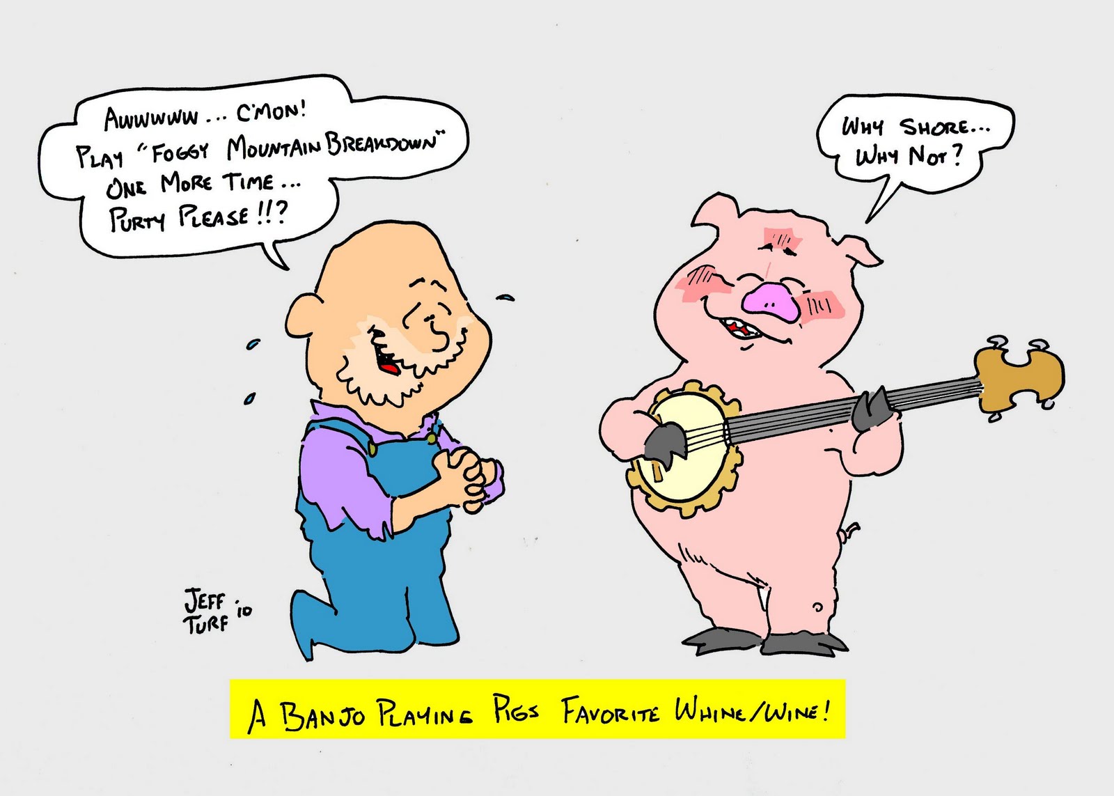 Inside Jeff Overturf's Head Ol' MacJeffy on the Banjo Pig Farm