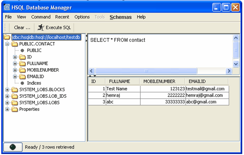 Chapter 1. Running and Using HyperSQL