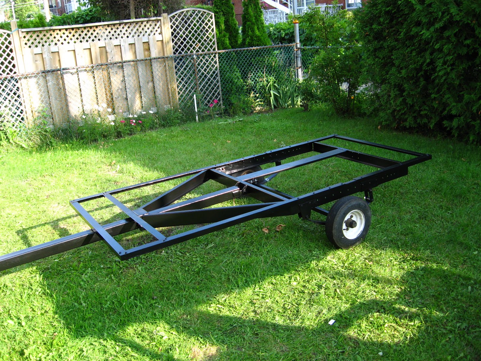 Gerry's Homebuilt Mini Camping Trailer Finishing the trailer frame and