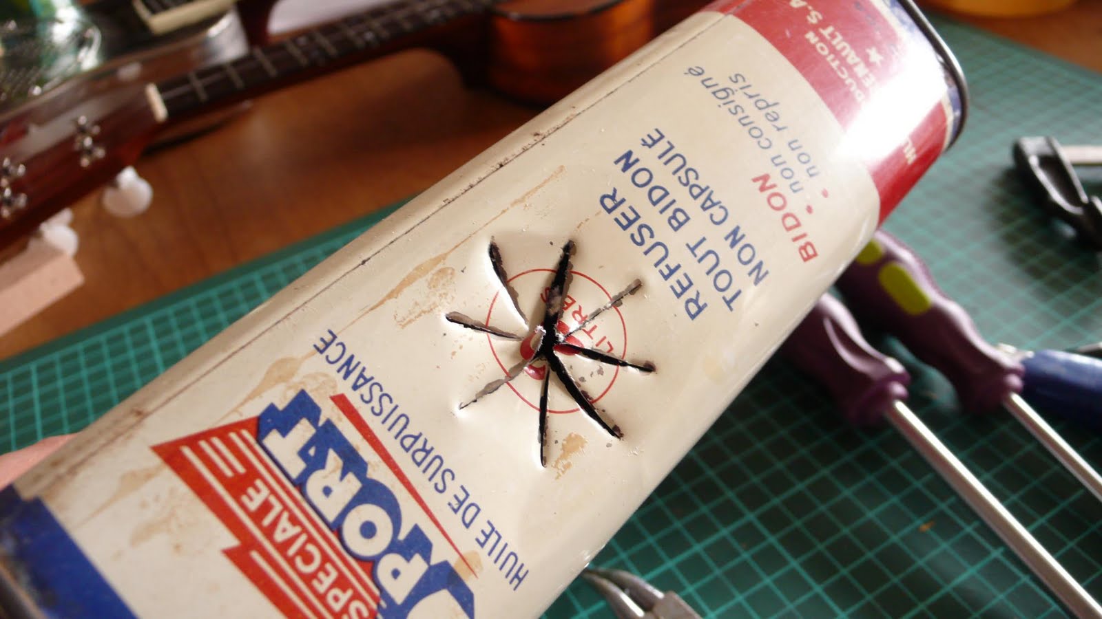 Aël Le Blog Fabrication d'un Ukulele Bidon