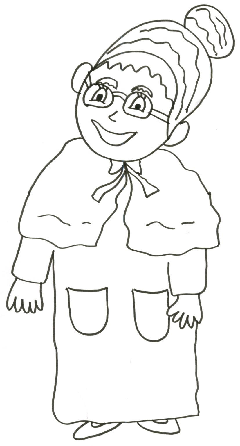Dibujo De Una Abuela Para Colorear Dibujo De Una Abuela Para Colorear