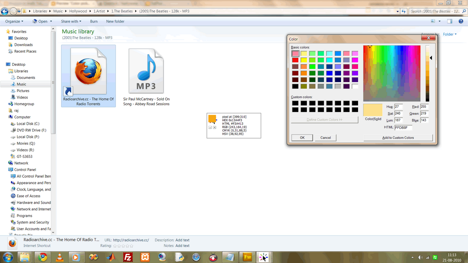 Pixie Color Picker For Windows 7
