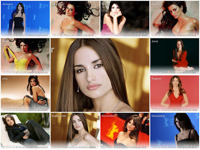 Penelope Cruz Calendar 2011 Penelope Cruz Calendar 2011