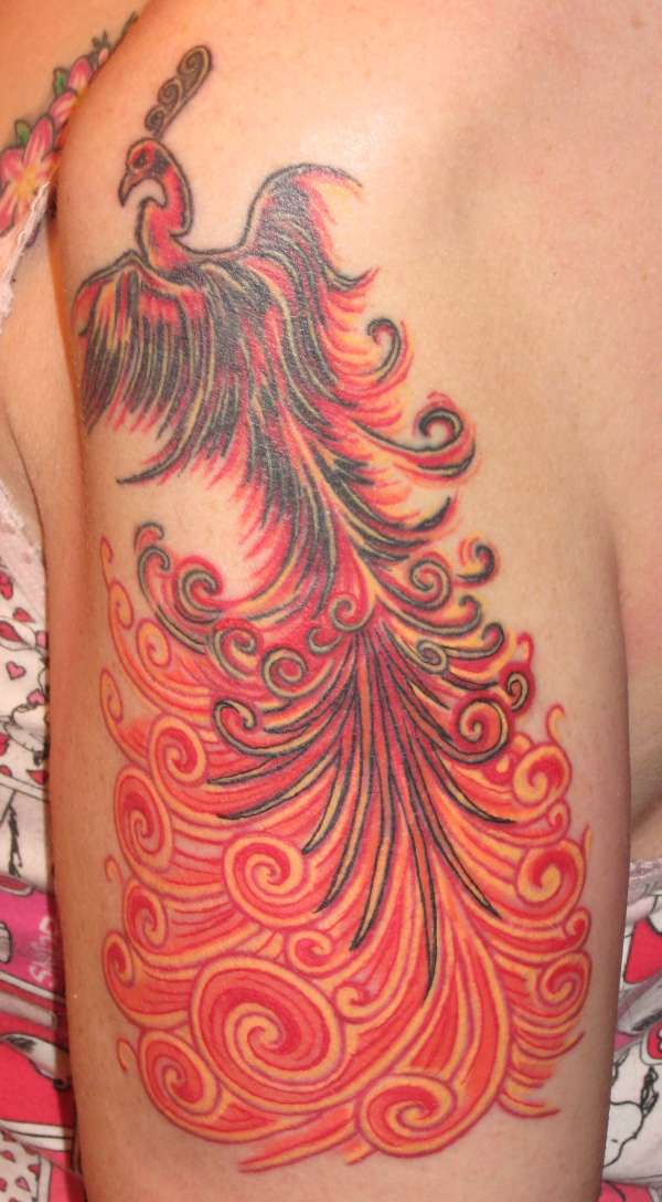 dragon phoenix tattoos. Phoenix tattoos are usually