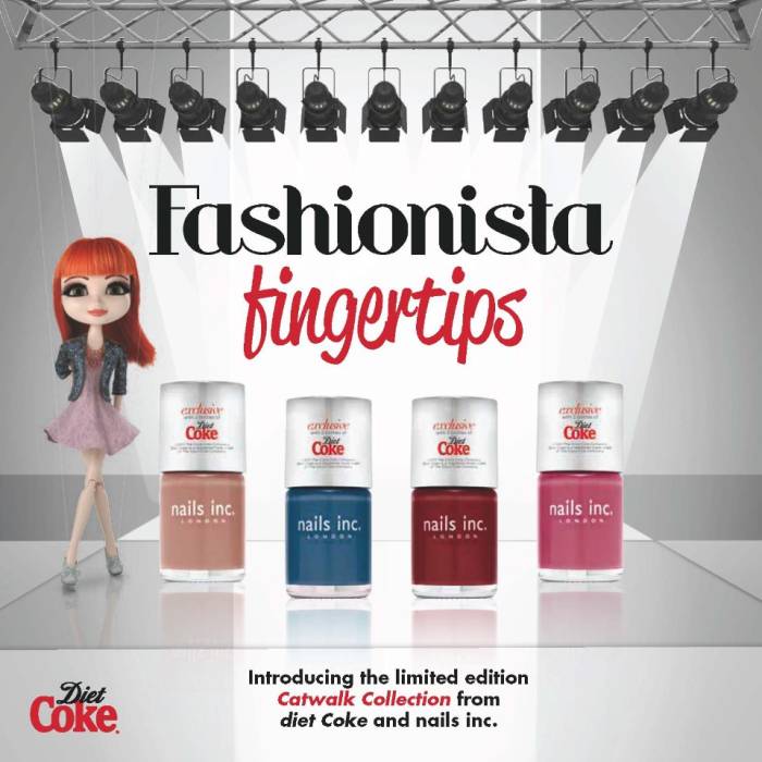 Diet Coke, Boots & Nails Inc have teamed up to offer a free nail varnish for